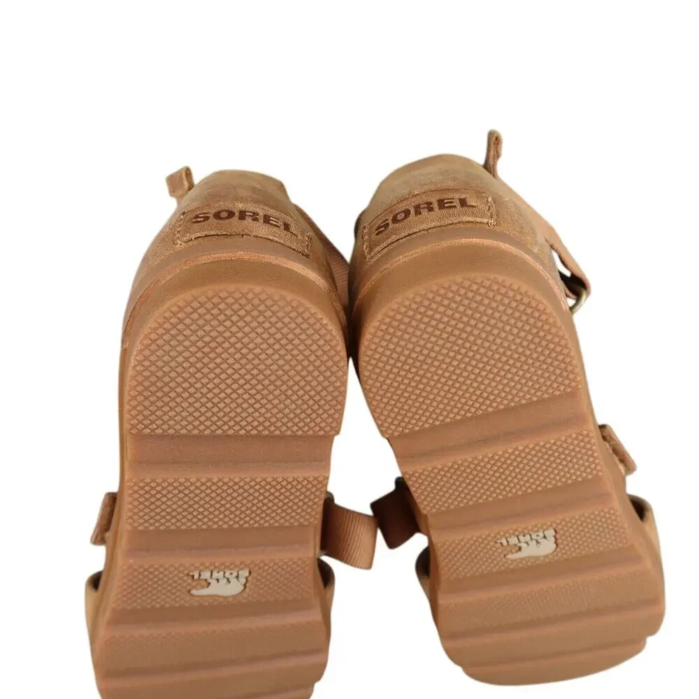 Sorel Shoes Women 9 Sandal Gladiator Fashion Comfort Leather Torpeda Carly Brown